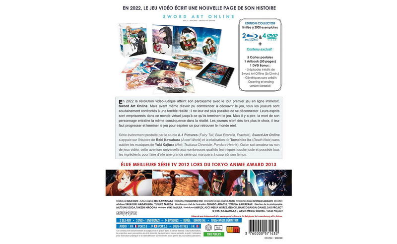 IMAGE 3 : Sword Art Online - Arc 1 (SAO) - Edition Collector - Coffret Combo Blu-ray + DVD - Rdition