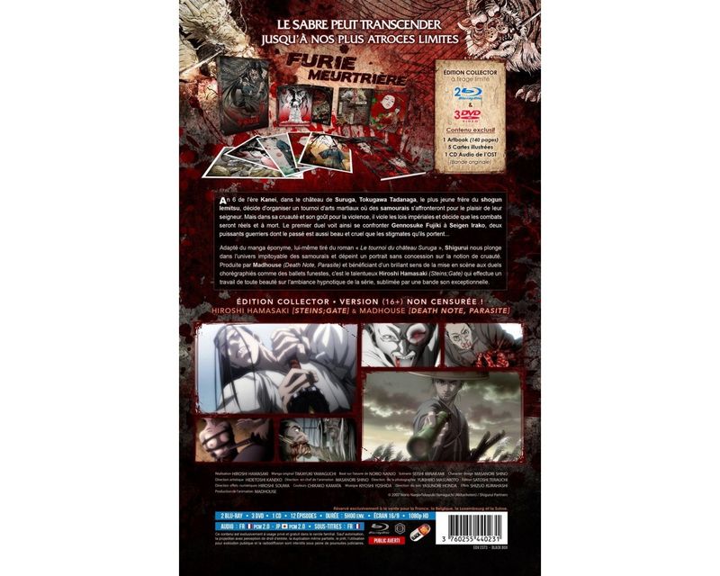 IMAGE 3 : Shigurui : Furie meurtrire - Intgrale - Edition Collector Limite - Coffret Combo Blu-ray + DVD