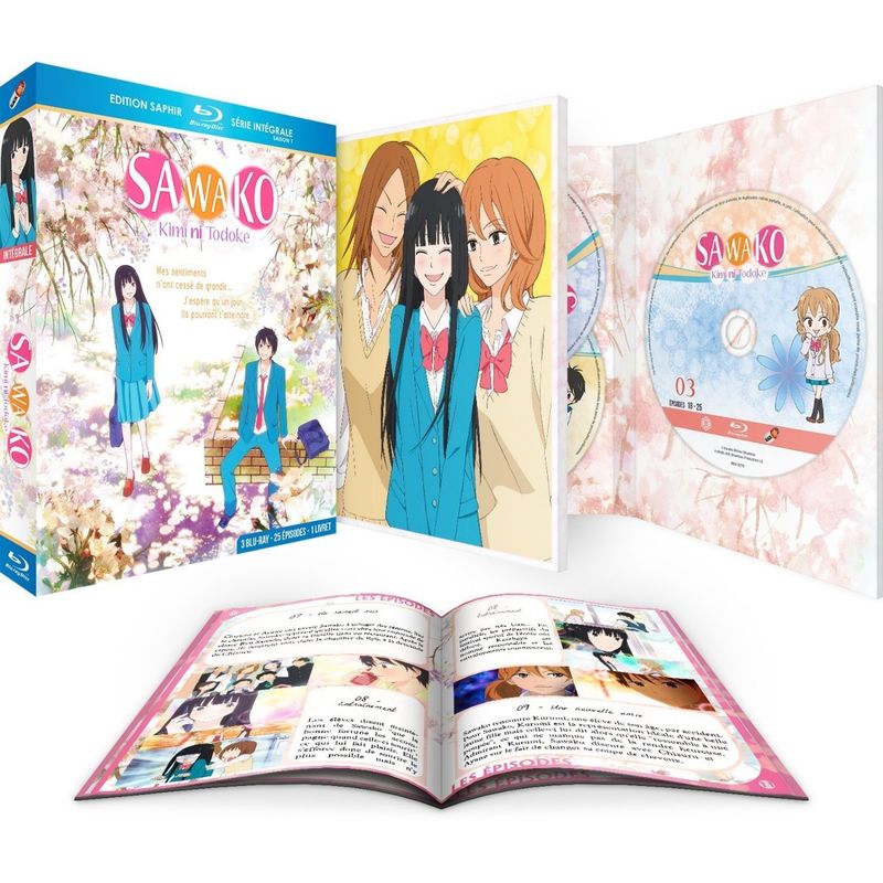 IMAGE 2 : Sawako (Kimi ni Todoke) - Intgrale (Saison 1 + 2) - Edition Saphir - Pack 2 coffrets Blu-ray