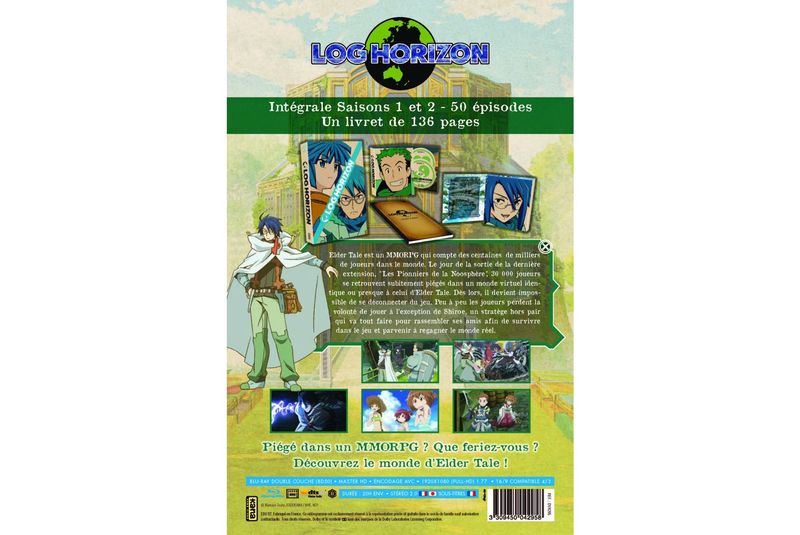 IMAGE 3 : Log Horizon - Intgrale (Saison 1 + 2) - Coffret A4 Blu-ray - dition Limite
