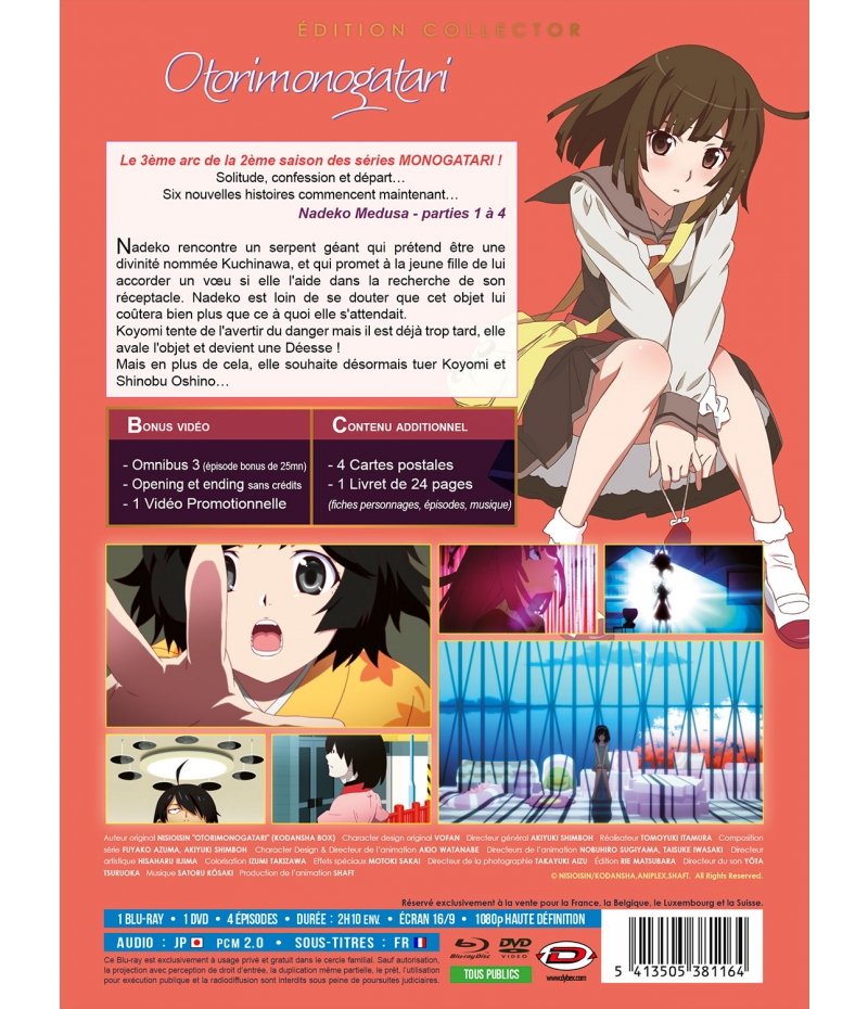 IMAGE 2 : Otorimonogatari - Intgrale (3me Arc de Monogatari s2) - Combo DVD + Blu-ray