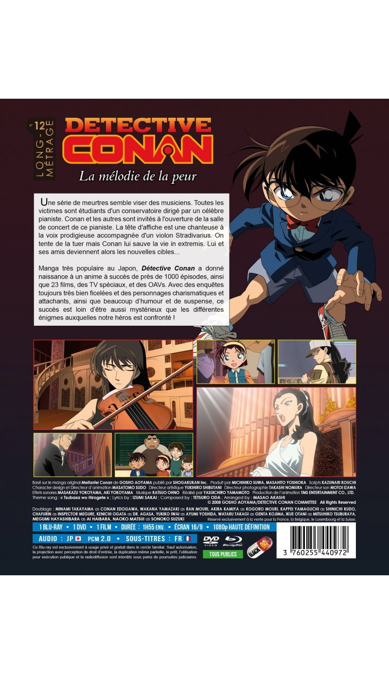 IMAGE 2 : Dtective Conan - Film 12 : La mlodie de la peur - Combo Blu-ray + DVD