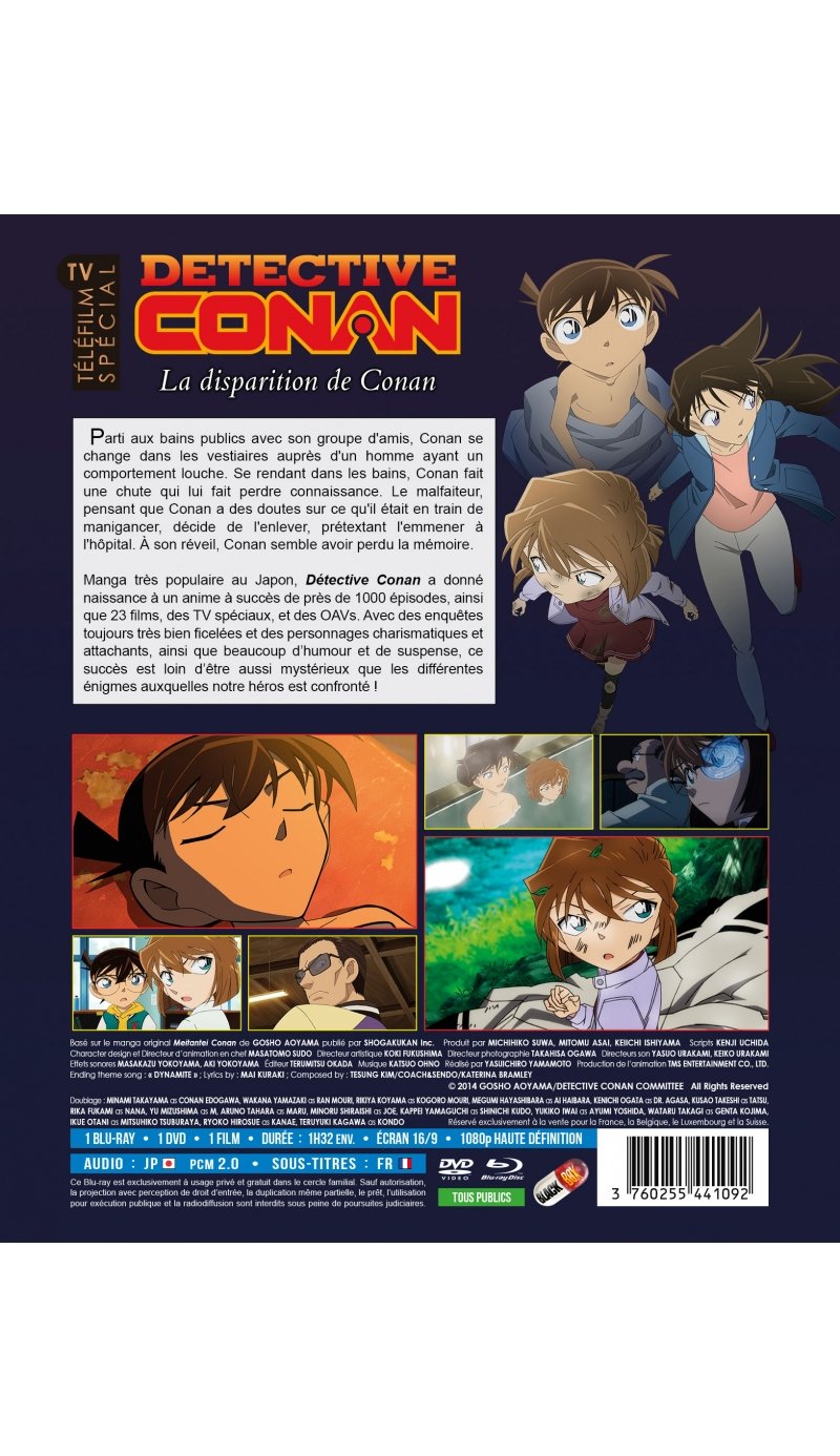 IMAGE 2 : Dtective Conan - TV spcial 2 : La disparition de Conan - Combo Blu-ray + DVD