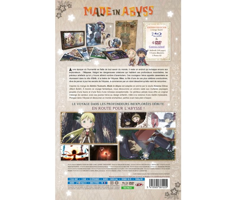 IMAGE 2 : Made in Abyss - Intgrale - Edition collector limite - Coffret Combo A4 Blu-ray + DVD