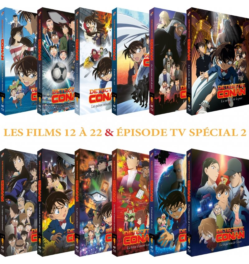 IMAGE 2 : Dtective Conan - Films 12  22 + TV Spcial 2 - Pack 12 Combo DVD + Blu-ray