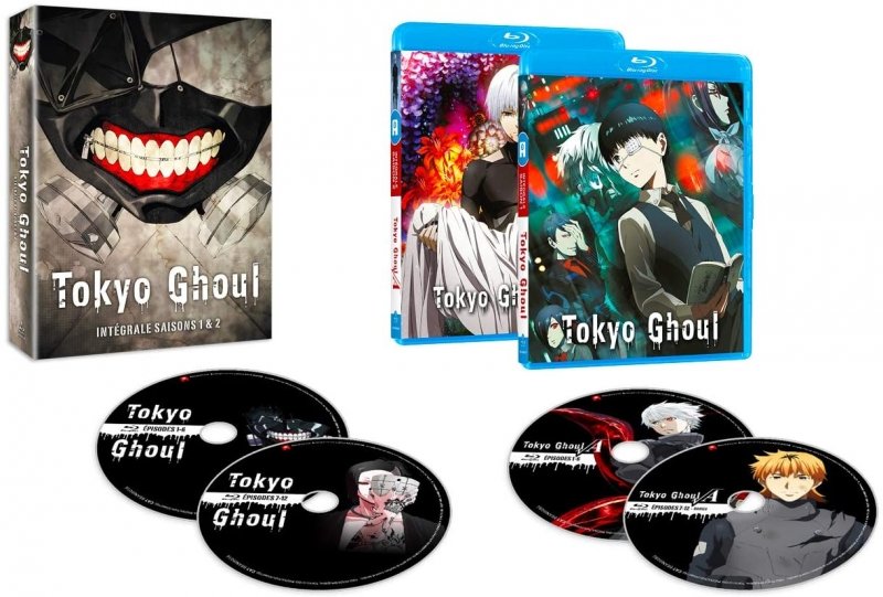 Tokyo Ghoul - Intgrale - Saison 1 et 2 - Coffret Blu-ray